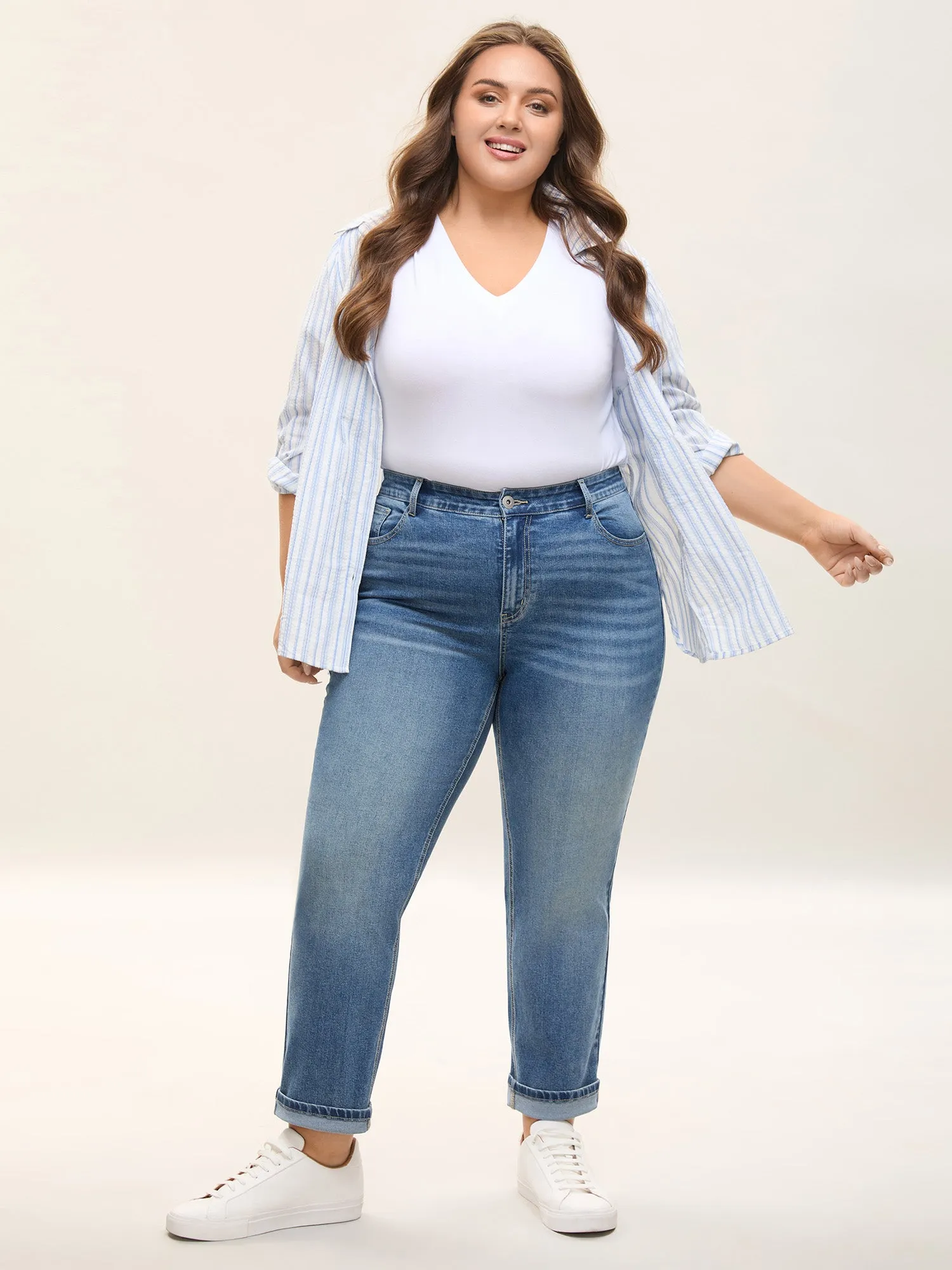 Classic Cut Boyfriend Jeans sold by Bloomchic product image thumbnail 2