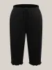 Supersoft Scalloped Hem Straight-Fit Lounge Bottoms sold by Bloomchic