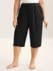 Supersoft Scalloped Hem Straight-Fit Lounge Bottoms sold by Bloomchic