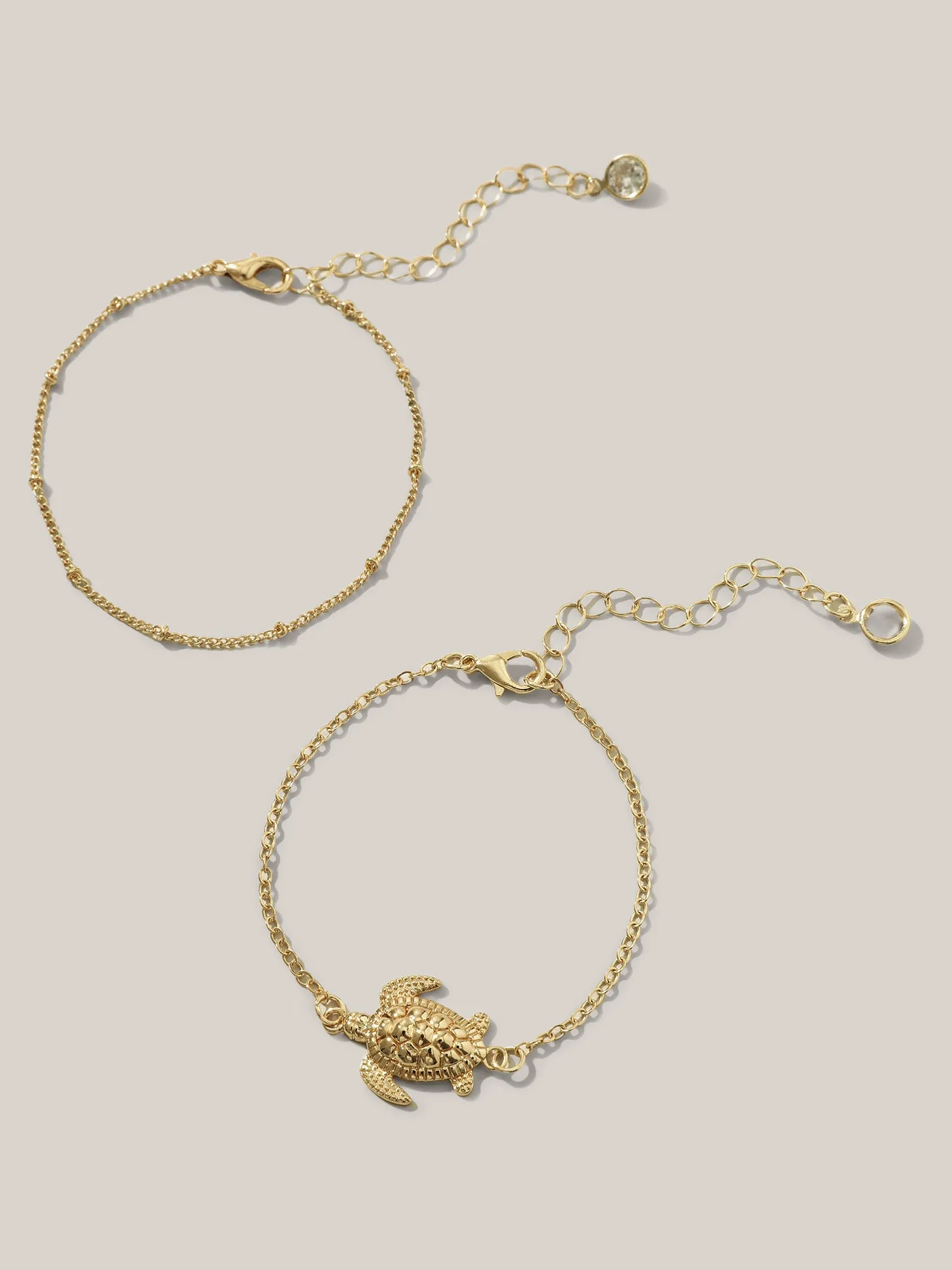 Turtle Gold-Tone Layered Bracelet sold by Bloomchic product image thumbnail 3