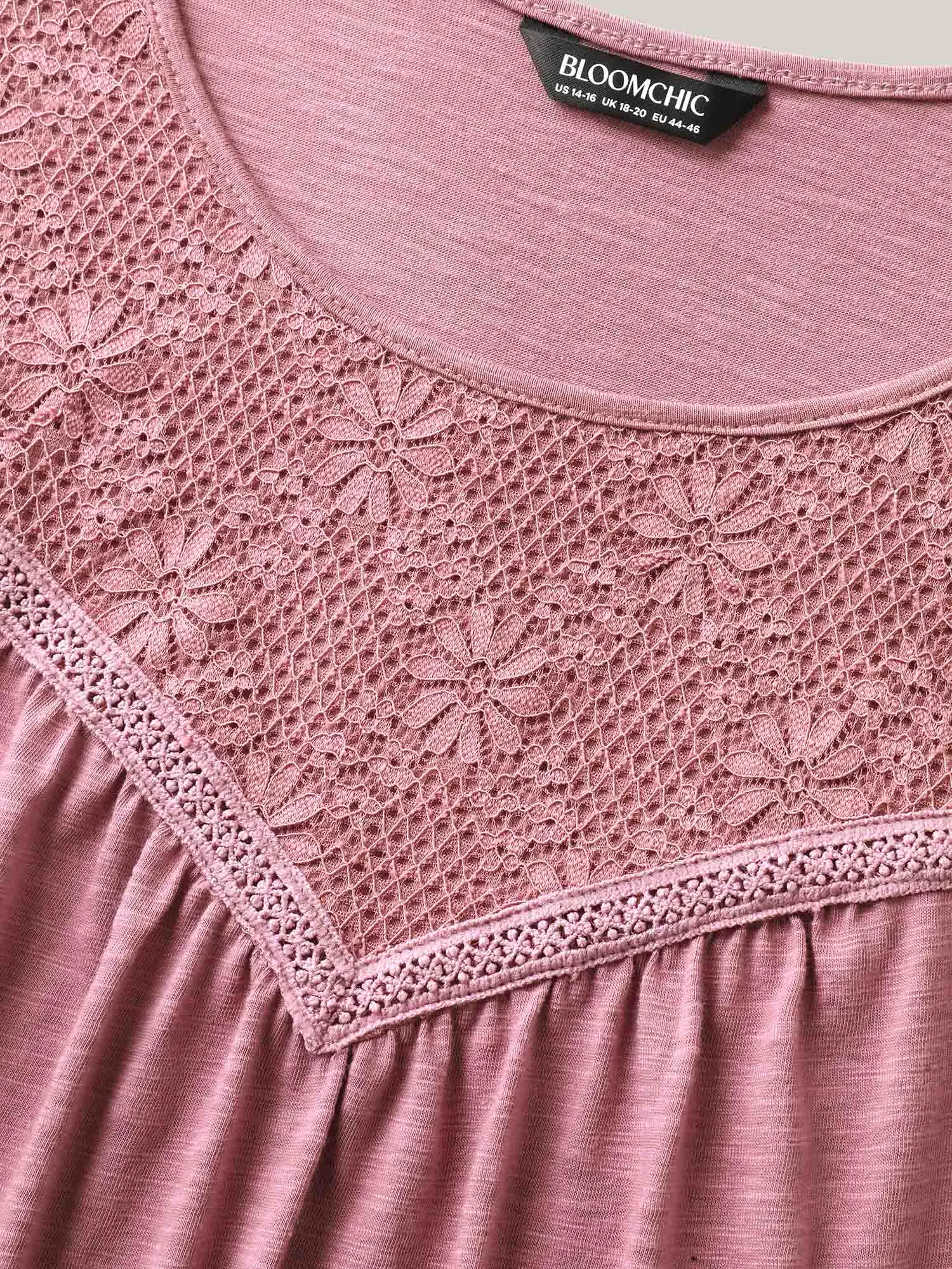 Plain Stretchy Lace Tank Top sold by Bloomchic product image thumbnail 5