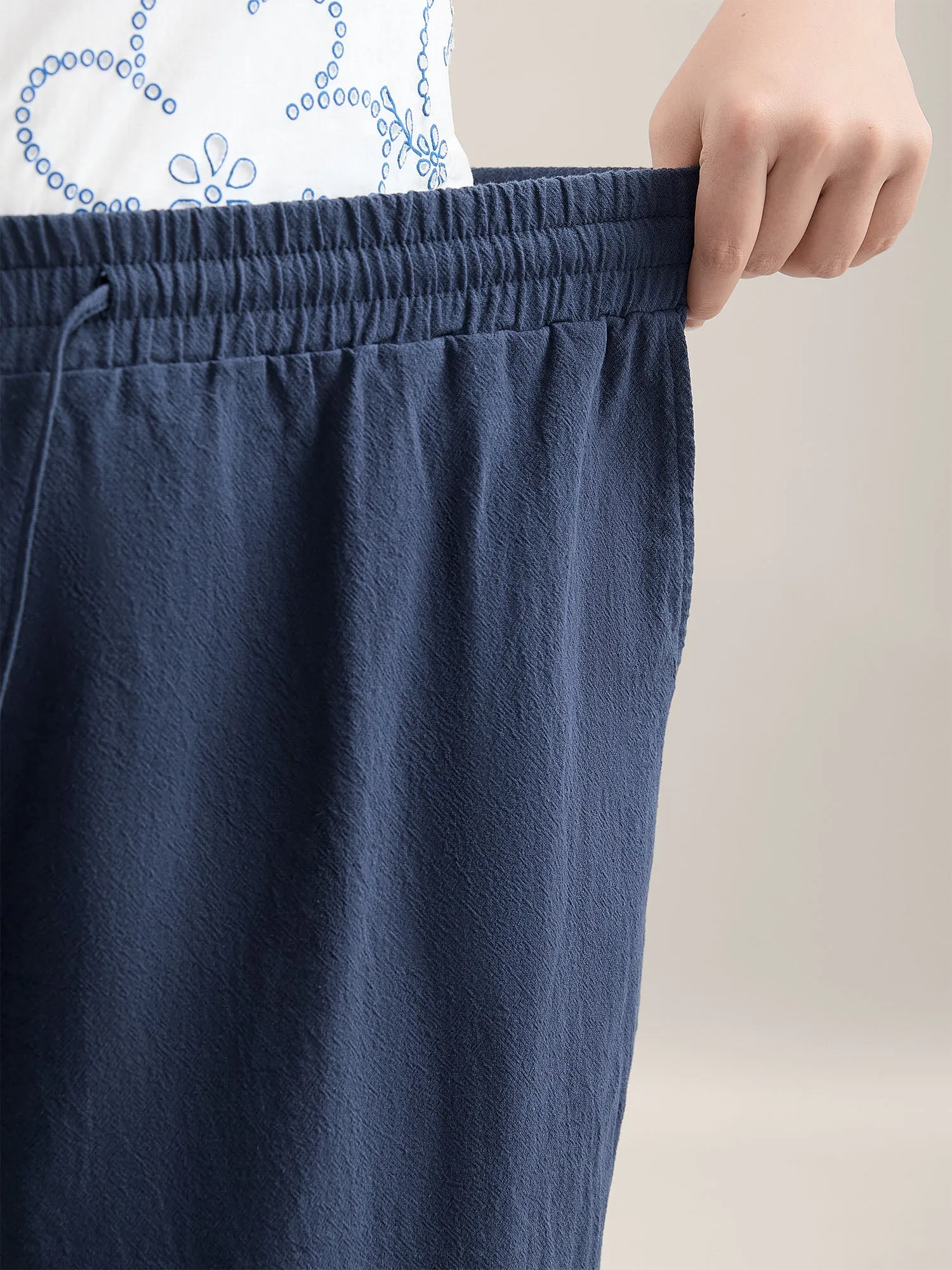 Lace Cut-Out Straight-Leg Plain Pants sold by Bloomchic product image thumbnail 5