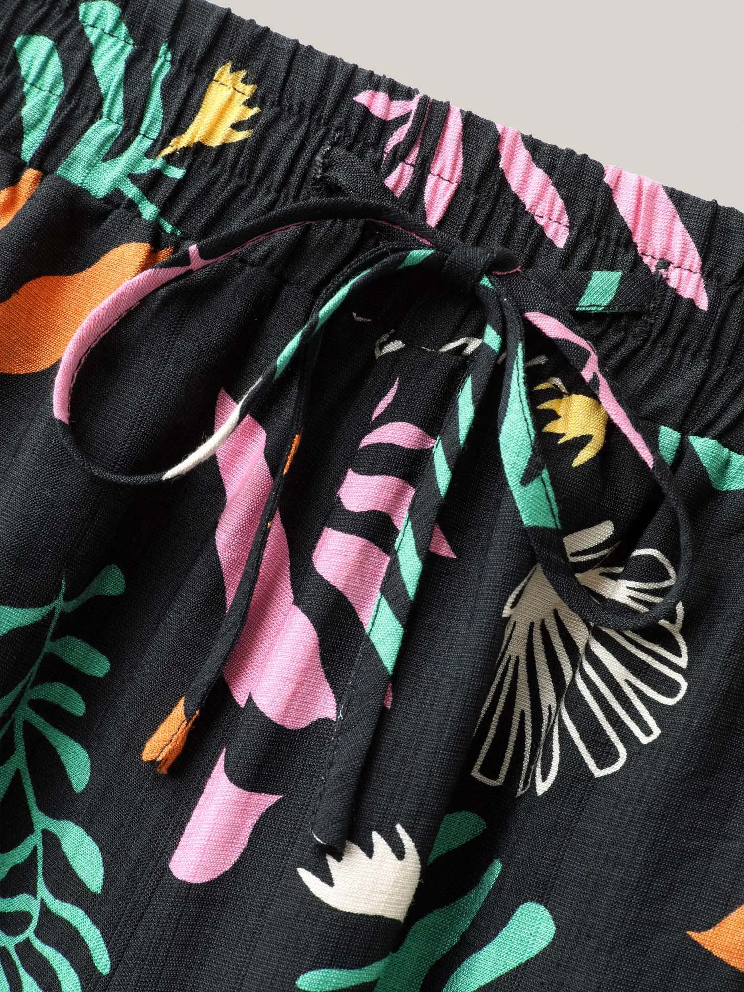 Multi-Color Leaf Print Wide-Leg Pants sold by Bloomchic product image thumbnail 5