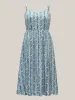 Wavy Print Cami Flowy Maxi Dress sold by Bloomchic