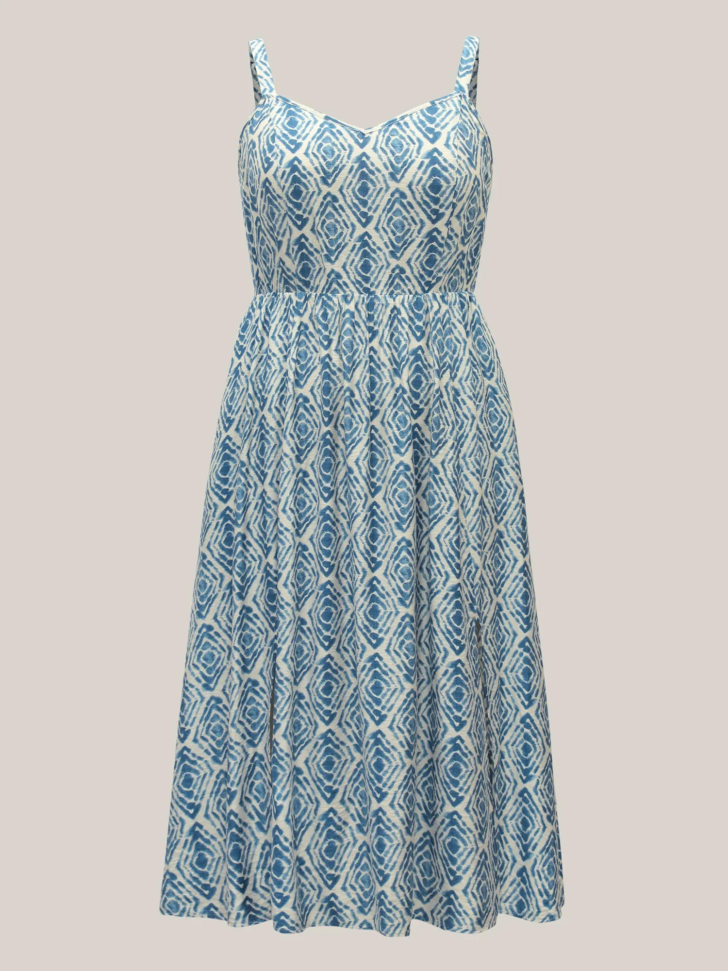 Wavy Print Cami Flowy Maxi Dress sold by Bloomchic product image thumbnail 5