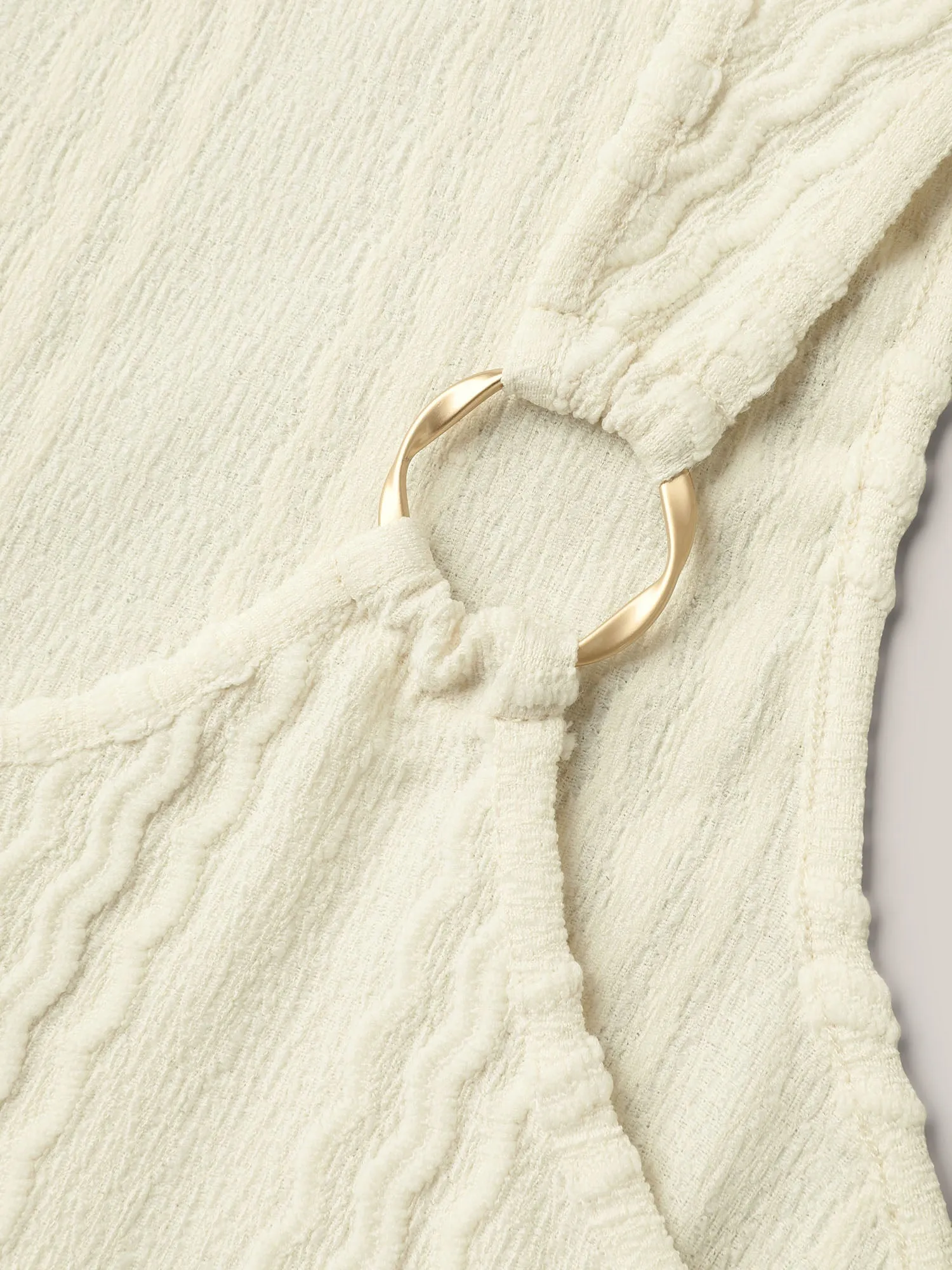 Textured Metal Ring Sheer Tank Top sold by Bloomchic product image thumbnail 5