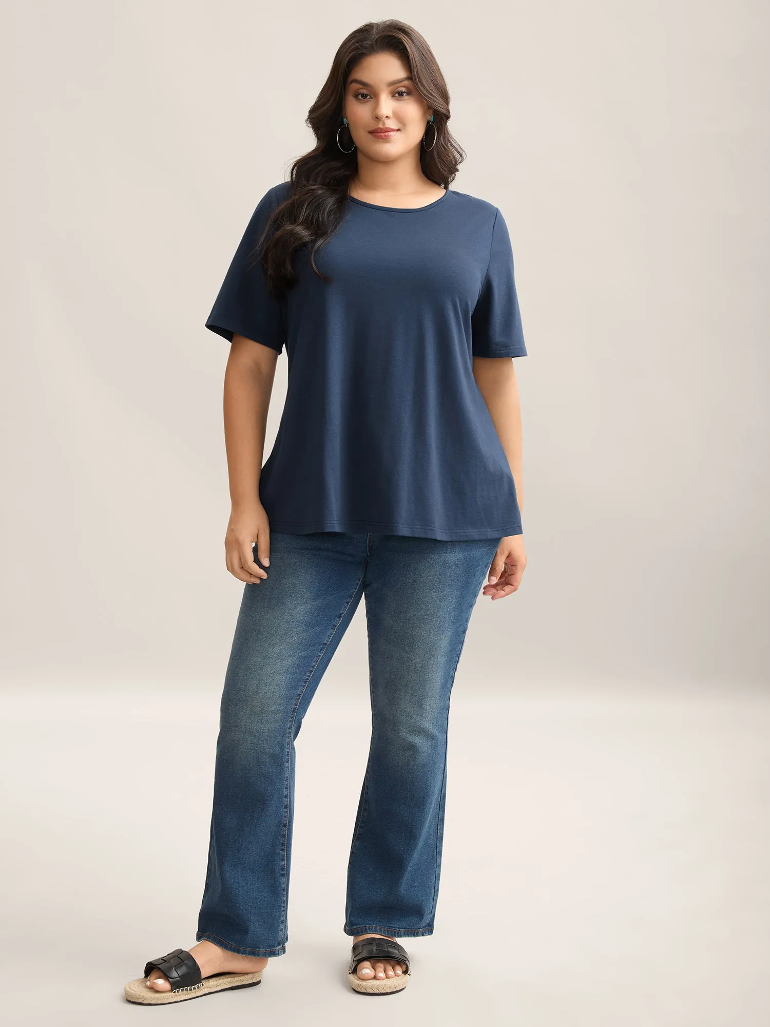 Pure Cotton Knotted Backless T-Shirt sold by Bloomchic product image thumbnail 4