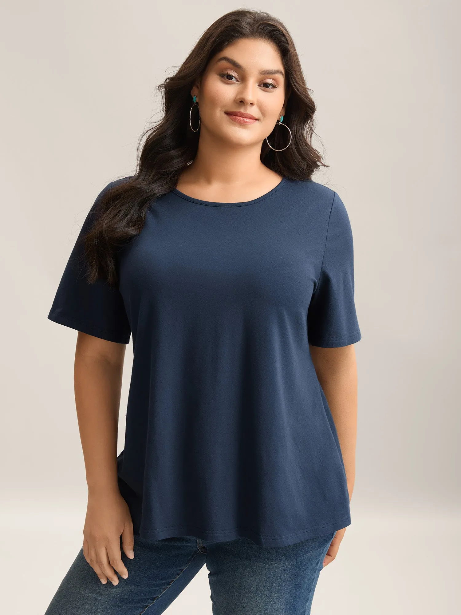 Pure Cotton Knotted Backless T-Shirt sold by Bloomchic product image thumbnail 2