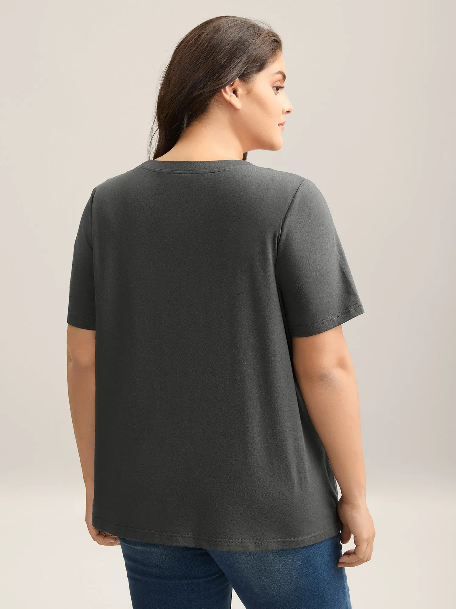 Dolphin Pattern Crewneck T-Shirt sold by Bloomchic product image thumbnail 4