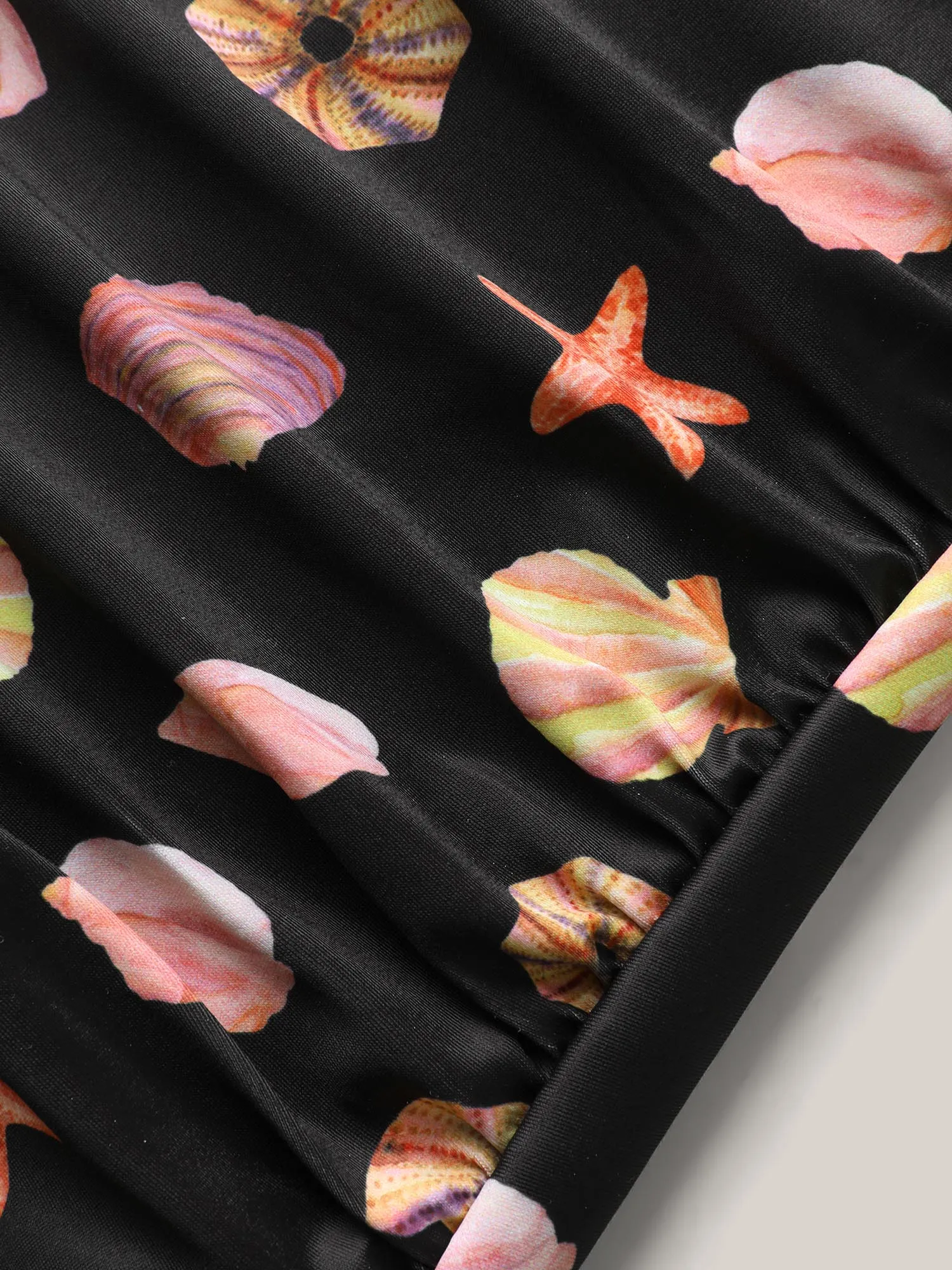 Ocean Pattern Ruched One-Piece Swimsuit sold by Bloomchic product image thumbnail 5