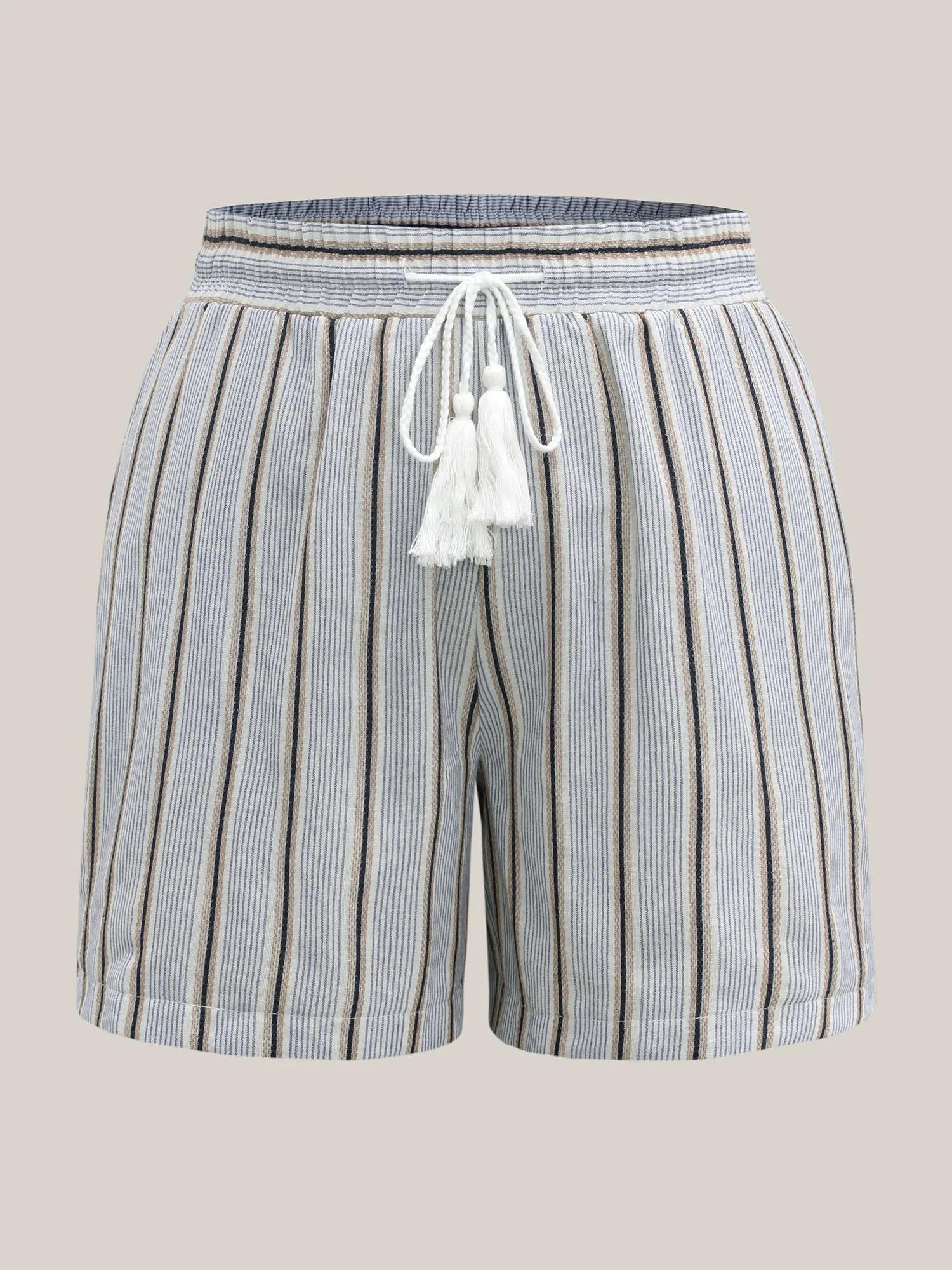Stripes Tassels Straight-Leg Shorts sold by Bloomchic product image thumbnail 5