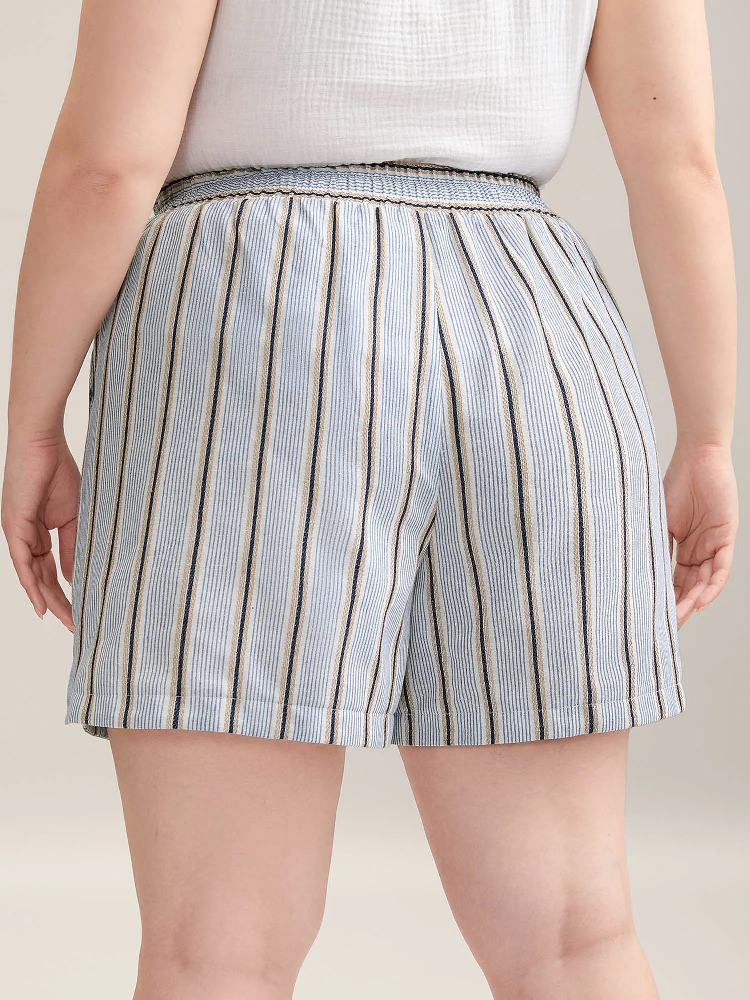 Stripes Tassels Straight-Leg Shorts sold by Bloomchic product image thumbnail 4
