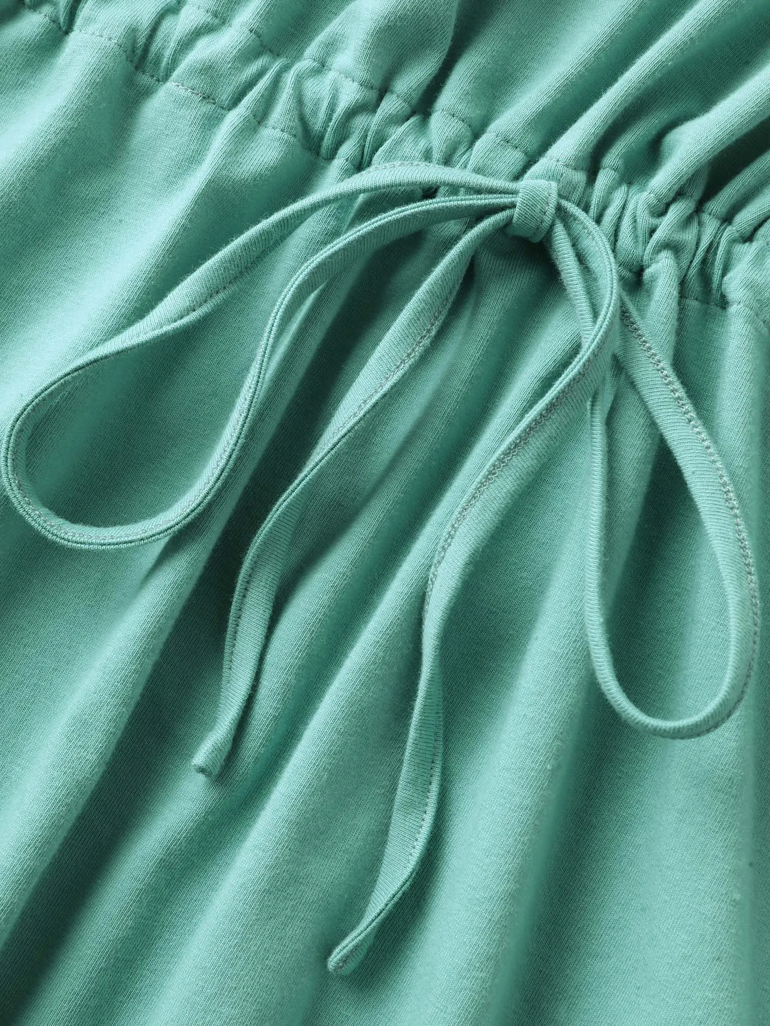 Pure Cotton Waist-Tie Plain T-Shirt sold by Bloomchic product image thumbnail 5