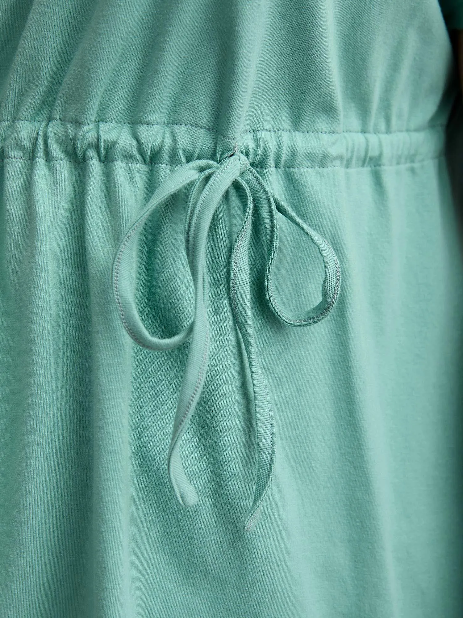 Pure Cotton Waist-Tie Plain T-Shirt sold by Bloomchic product image thumbnail 2