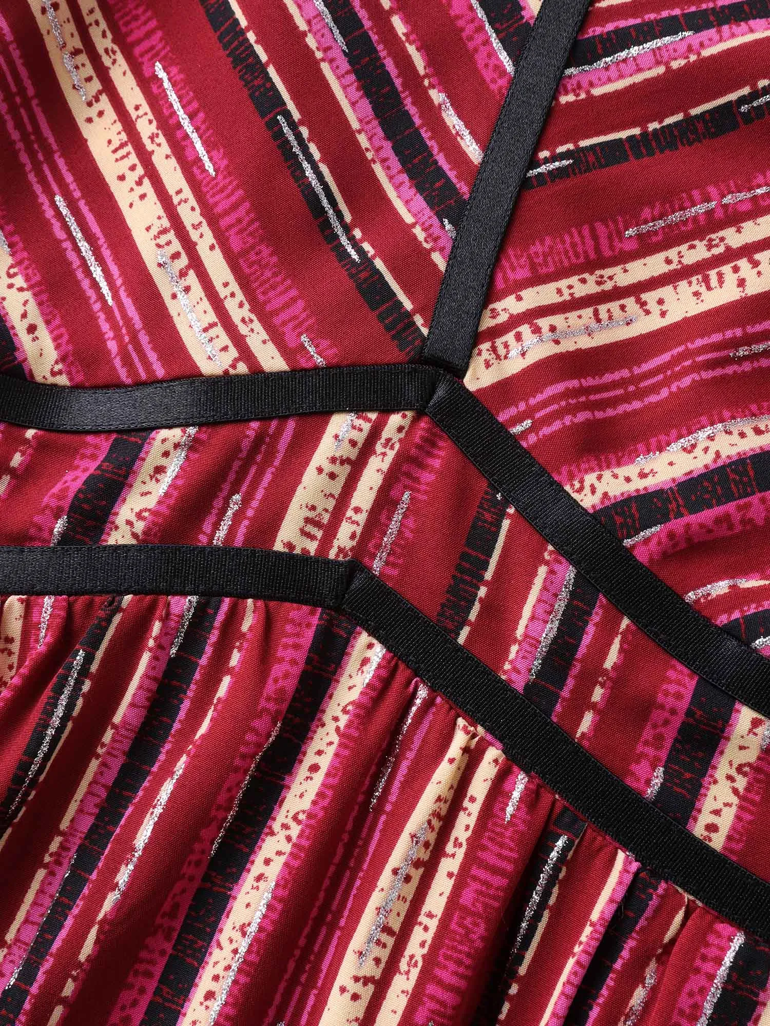 Colorful Stripes Spliced Cami Maxi Dress sold by Bloomchic product image thumbnail 5