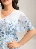 Floral Print Waist-Tie Flared Shirt sold by Bloomchic