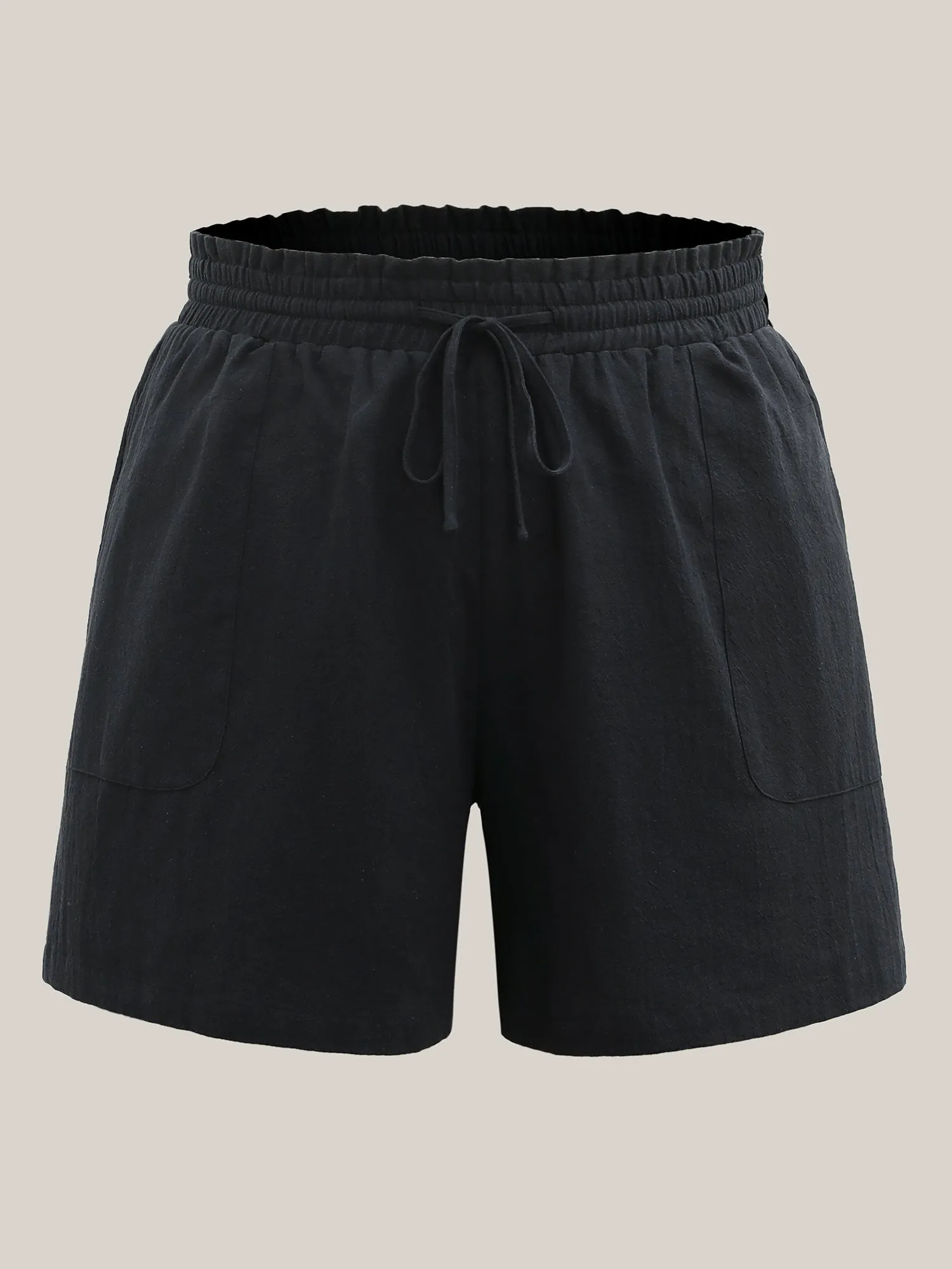 Drawstring Waist Pockets Straight-Leg Shorts sold by Bloomchic product image thumbnail 5