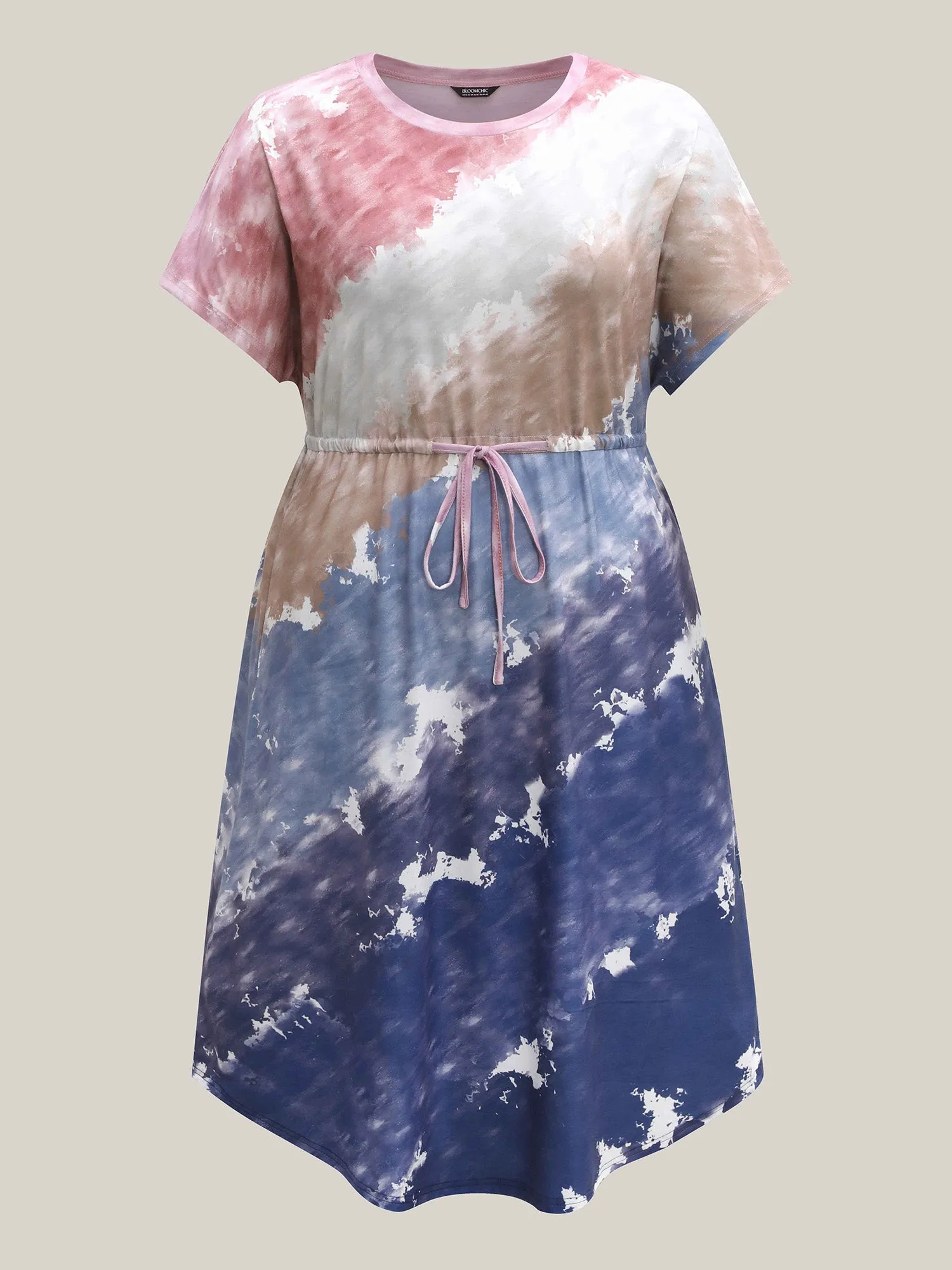 Colorful Stripes Waist-Tie Midi Dress sold by Bloomchic product image thumbnail 5
