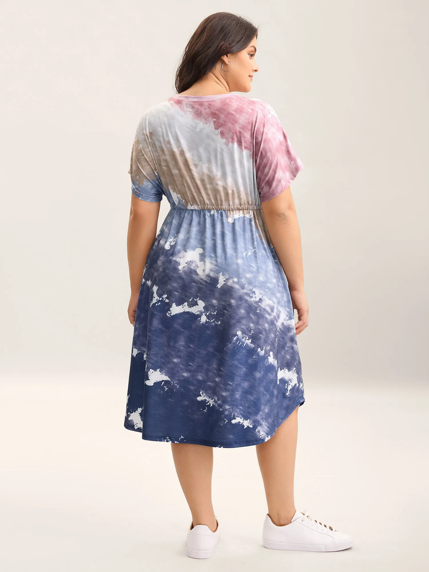 Colorful Stripes Waist-Tie Midi Dress sold by Bloomchic product image thumbnail 4