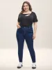 Mid Rise Skinny-Fit Classic Jeans sold by Bloomchic