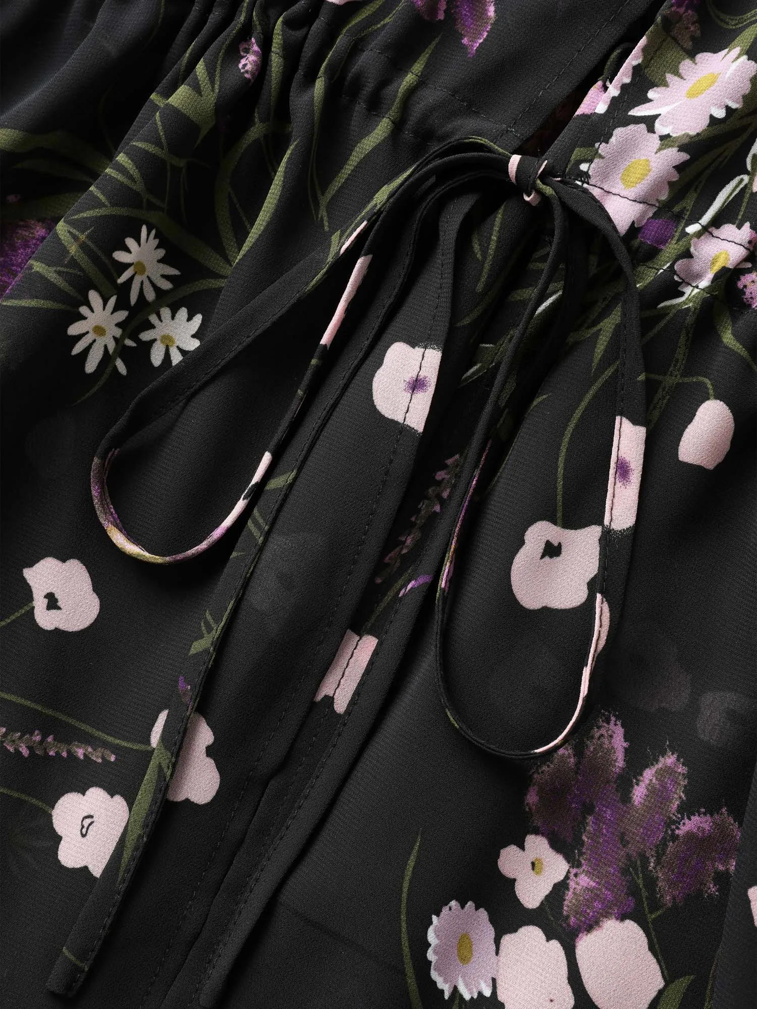 Floral Print Waist-Tie Mini Kimono sold by Bloomchic product image thumbnail 5