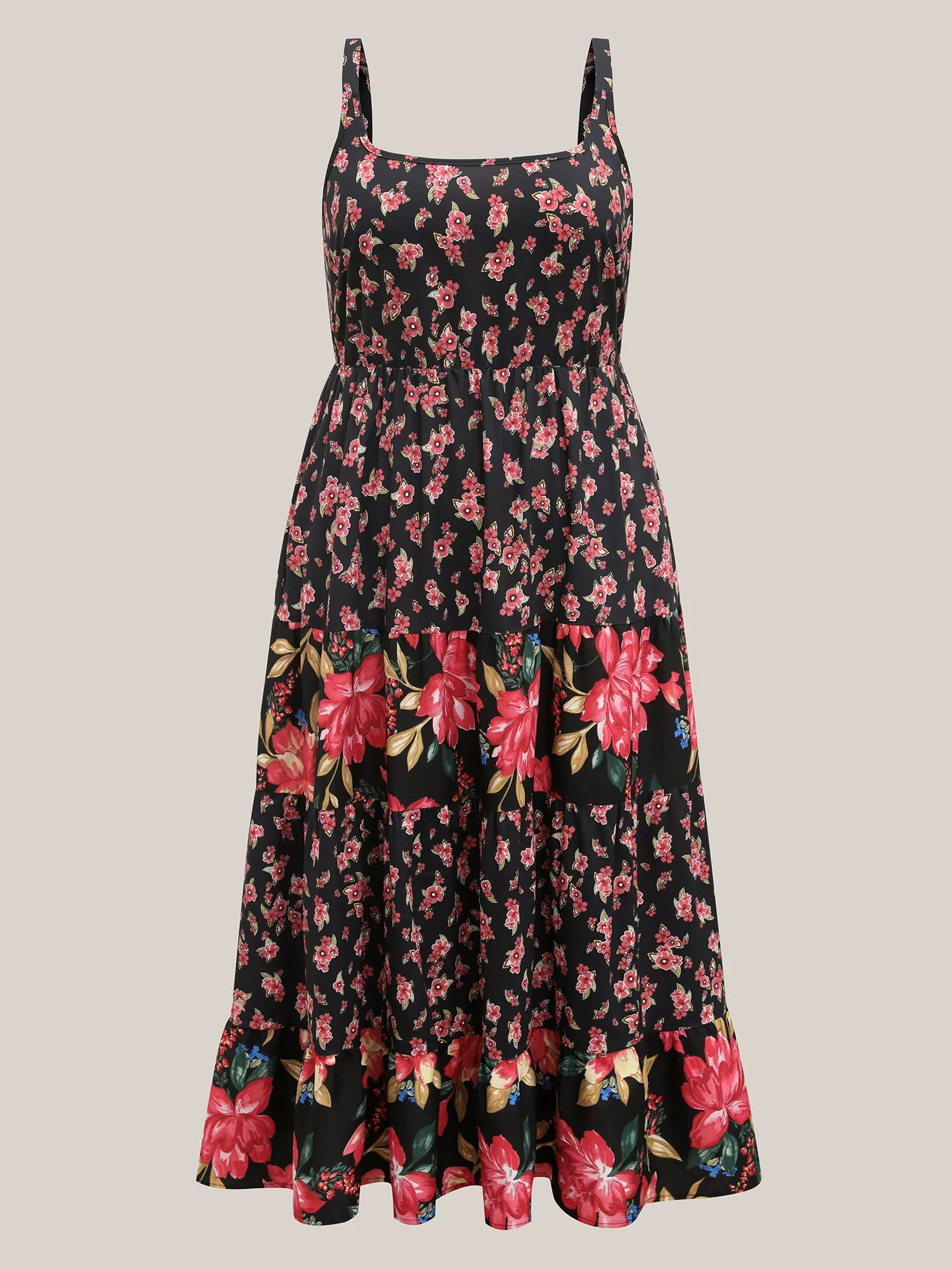 Floral Print Spliced Cami Maxi Dress sold by Bloomchic product image thumbnail 5