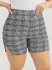 Houndstooth & Plaid Split Hem Leggings sold by Bloomchic