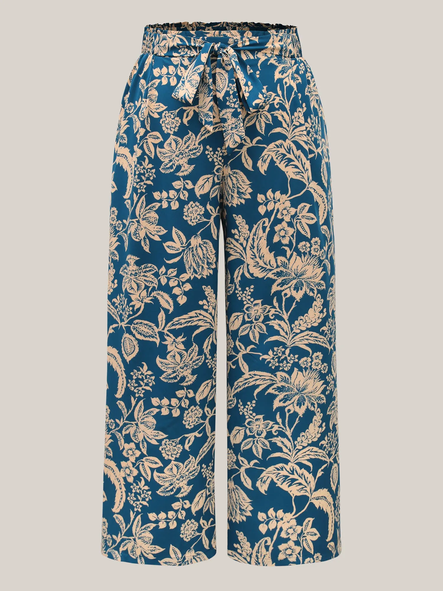 Floral Perfection Belted Wide-Leg Pants sold by Bloomchic product image thumbnail 5