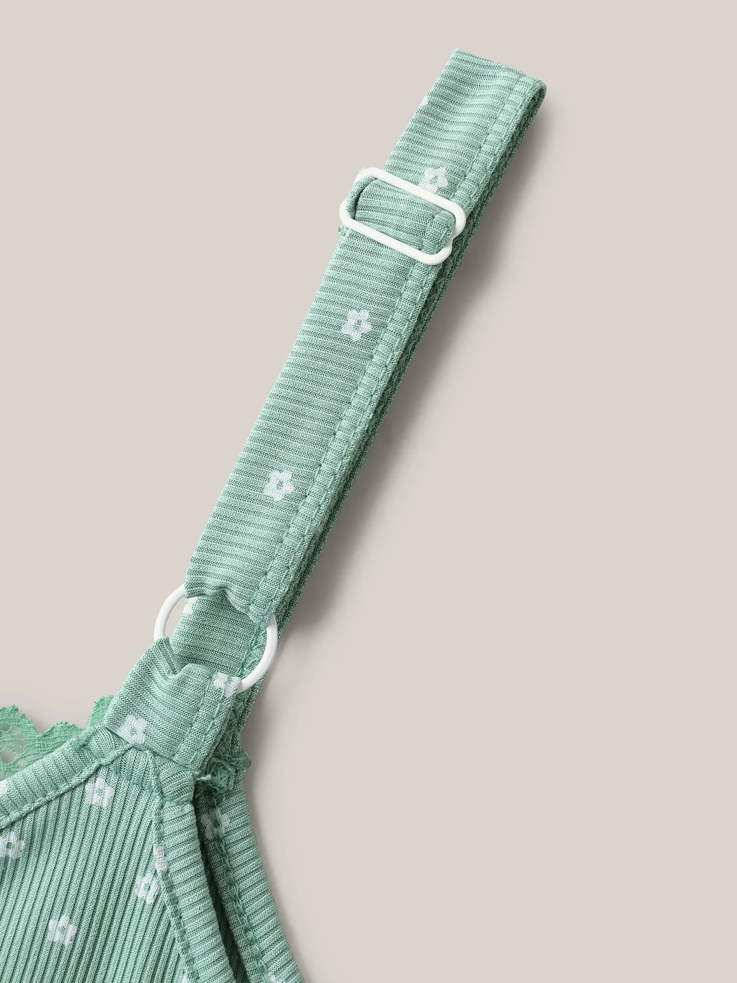 Lace Neck Polka Dots Textured Loungewear sold by Bloomchic product image thumbnail 5