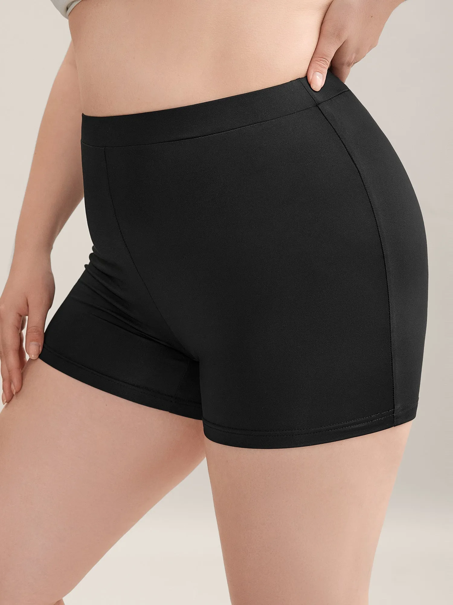 Stretchy Mid Waist Tight-Fit Shorts sold by Bloomchic