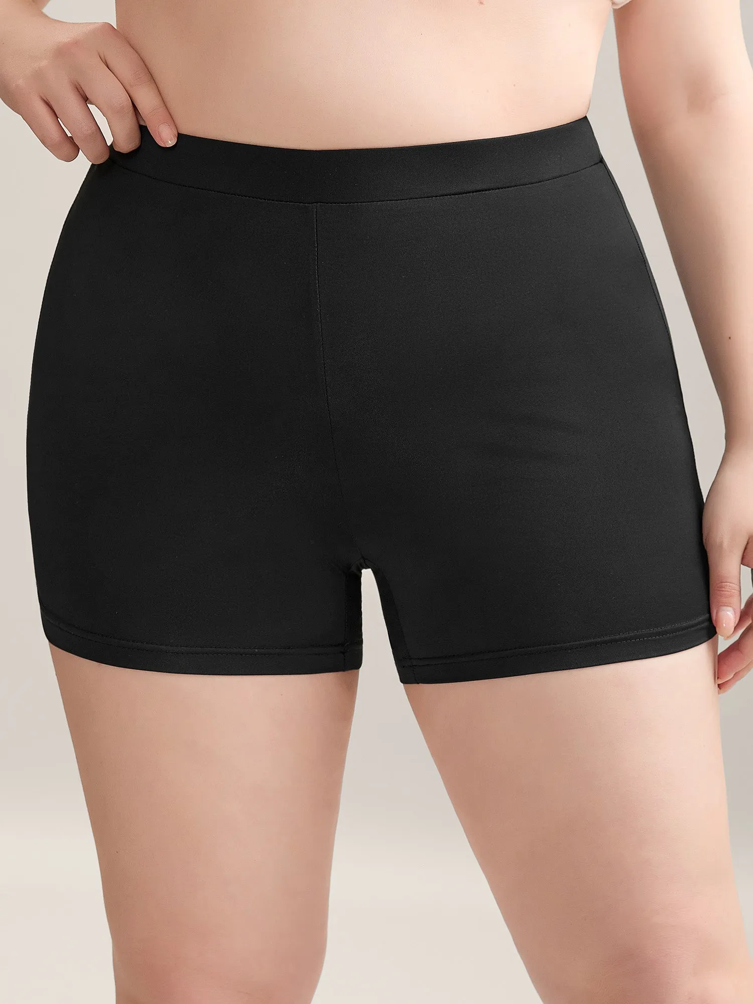 Stretchy Mid Waist Tight-Fit Shorts sold by Bloomchic product image thumbnail 5
