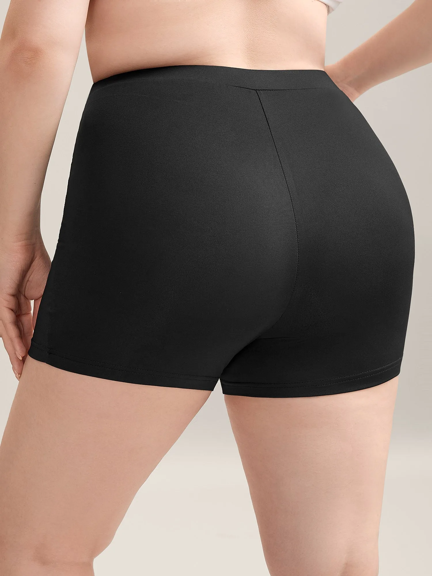 Stretchy Mid Waist Tight-Fit Shorts sold by Bloomchic product image thumbnail 2