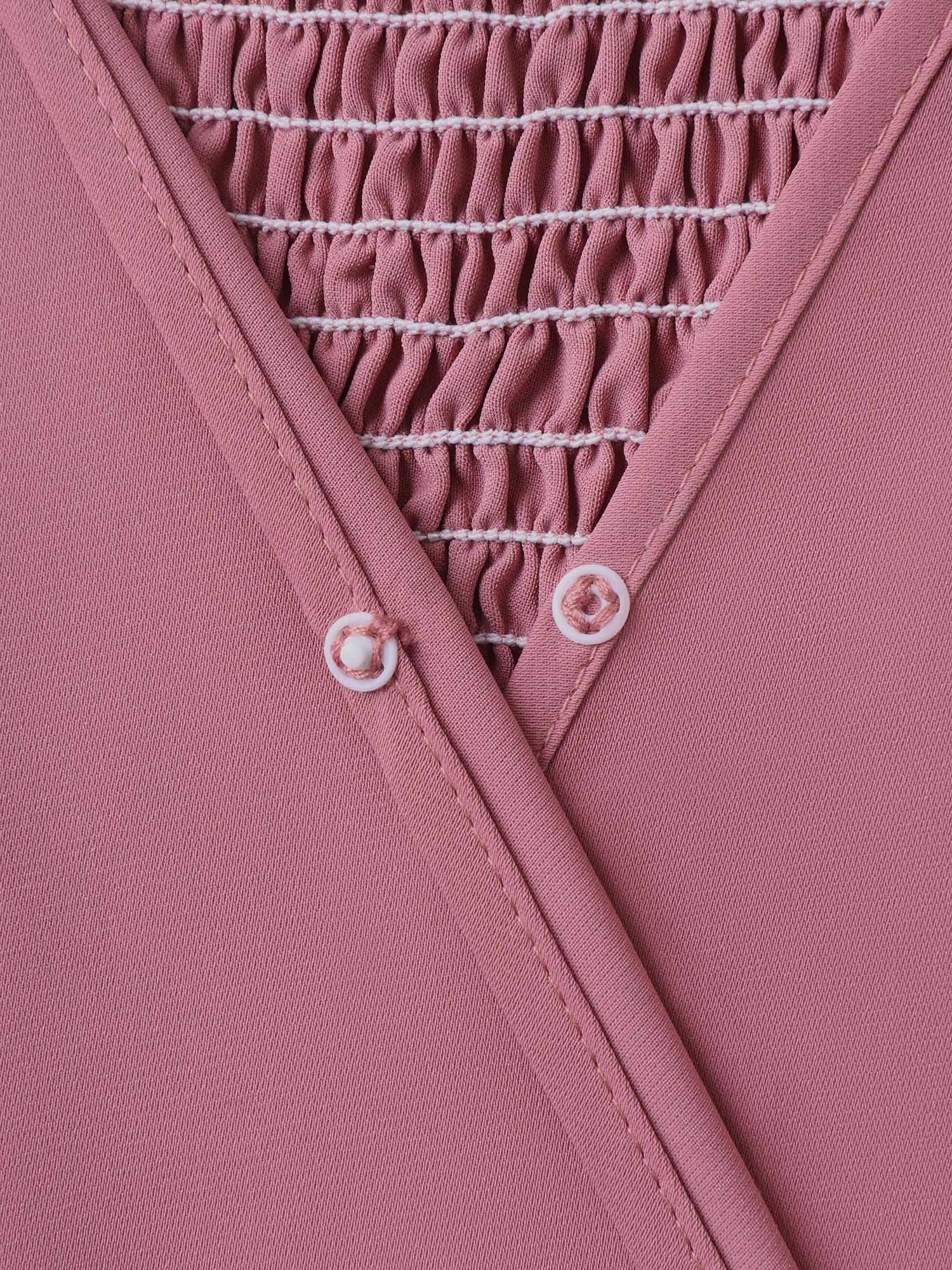 Flutter Sleeve Lace Stretchy Waist Midi Dress sold by Bloomchic product image thumbnail 5