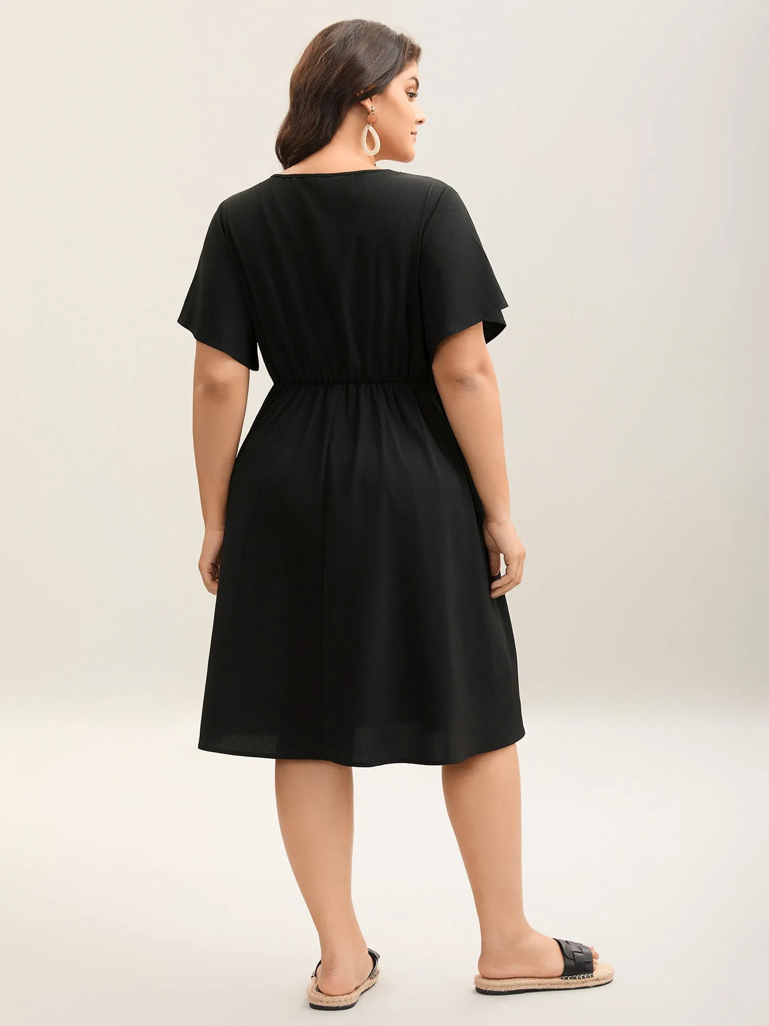 Colorful Stripes Textured Pockets Midi Dress sold by Bloomchic product image thumbnail 4