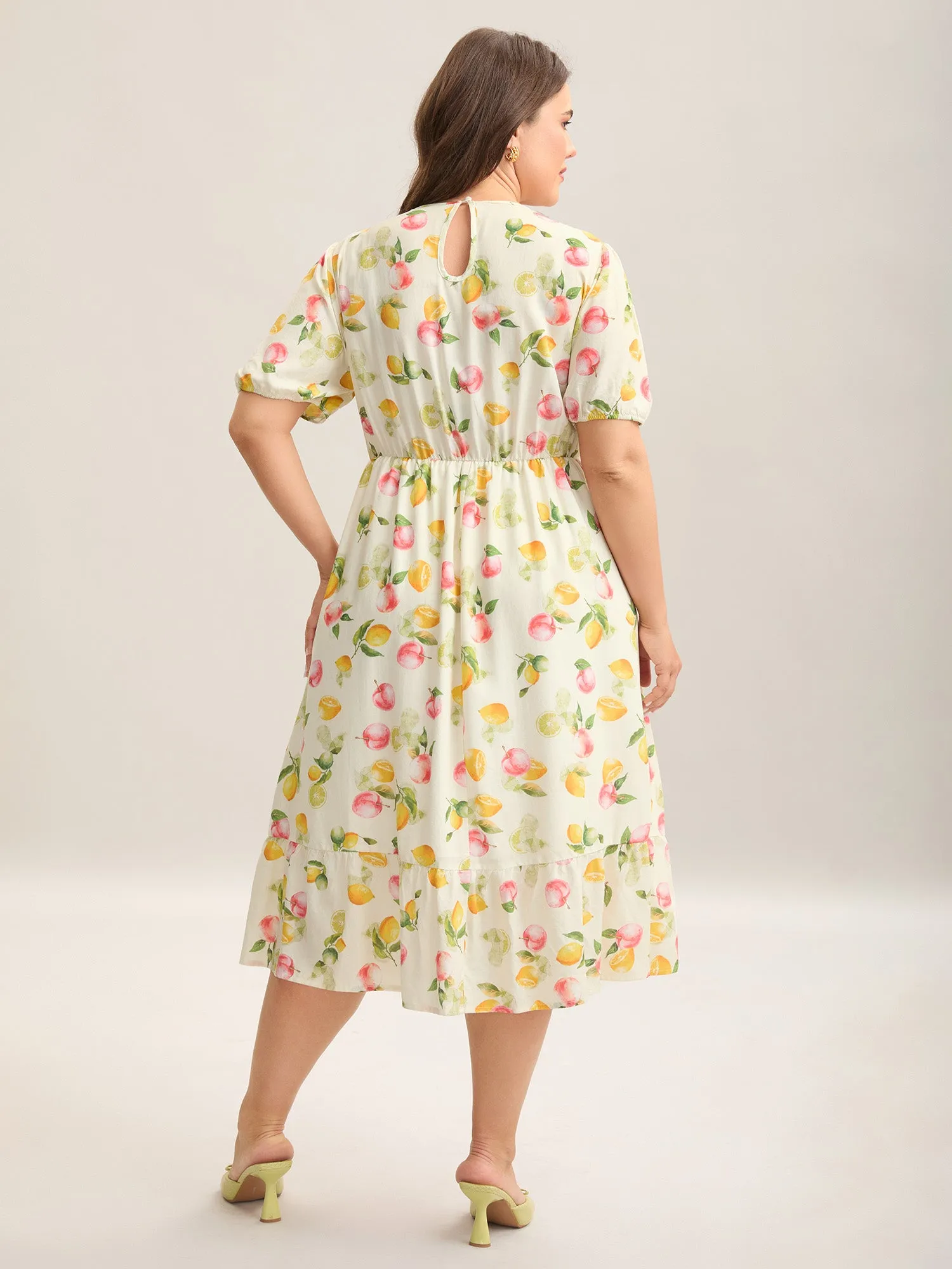 Fruity Fun Print Cut-Out Midi Dress sold by Bloomchic product image thumbnail 4
