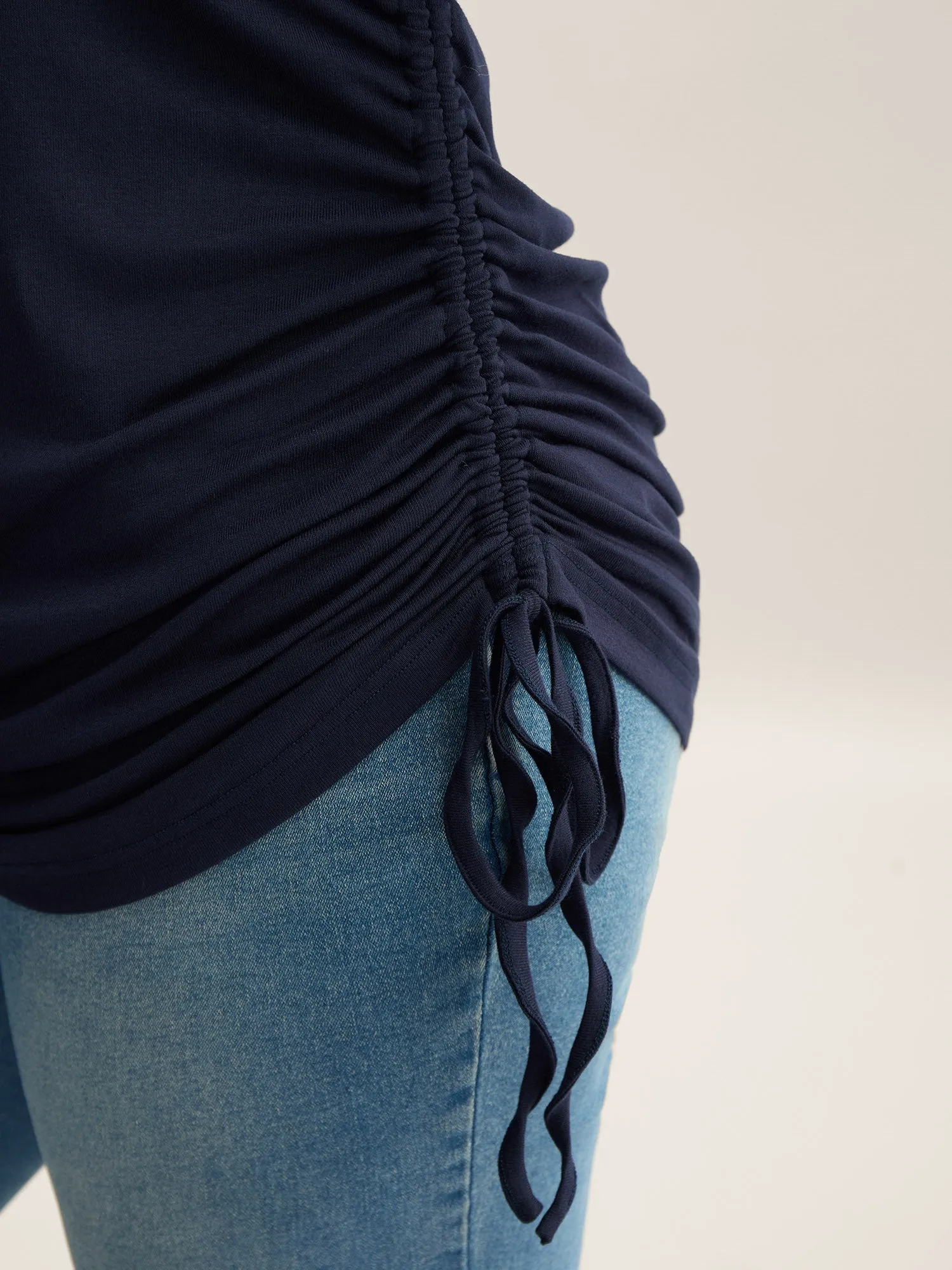 Supersoft Side Drawstrings Fitted T-Shirt sold by Bloomchic product image thumbnail 2