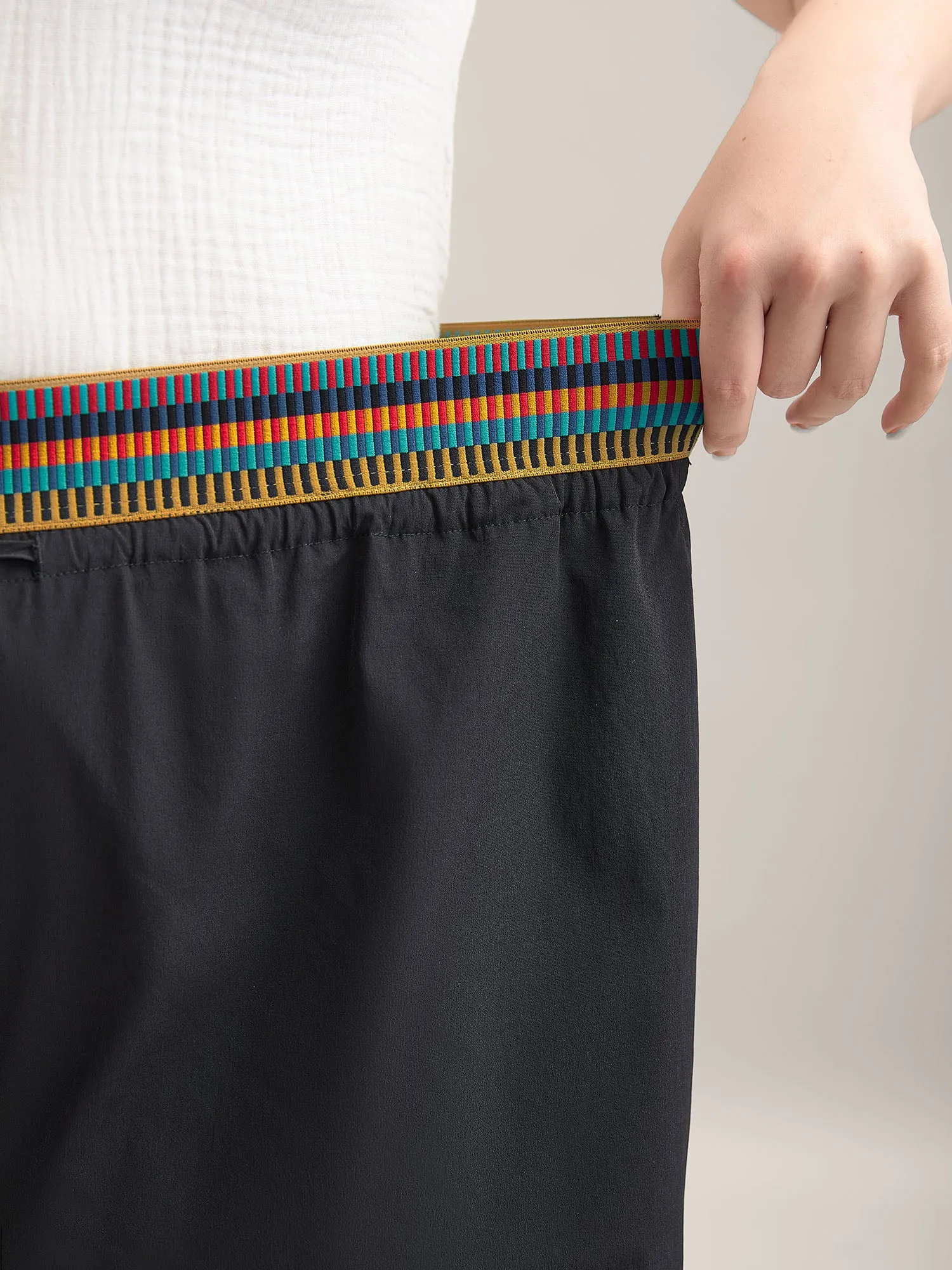 Colorful Thread Waist Wide-Leg Shorts sold by Bloomchic product image thumbnail 2