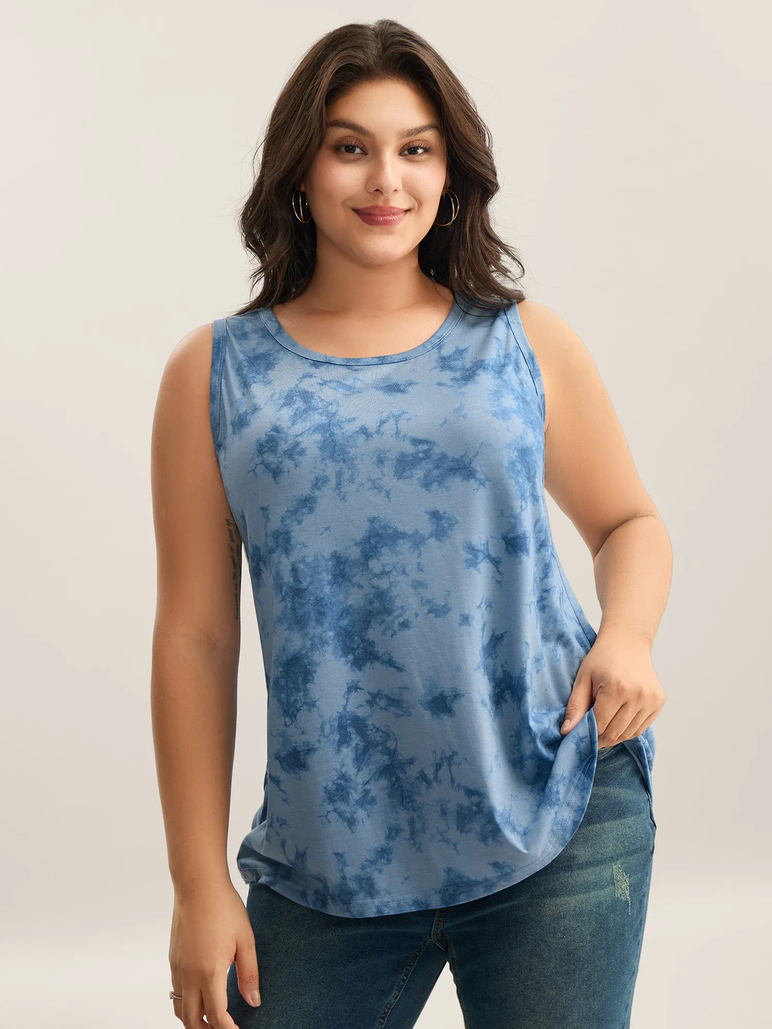 Color Fusion Round Neck Tank Top sold by Bloomchic product image thumbnail 2