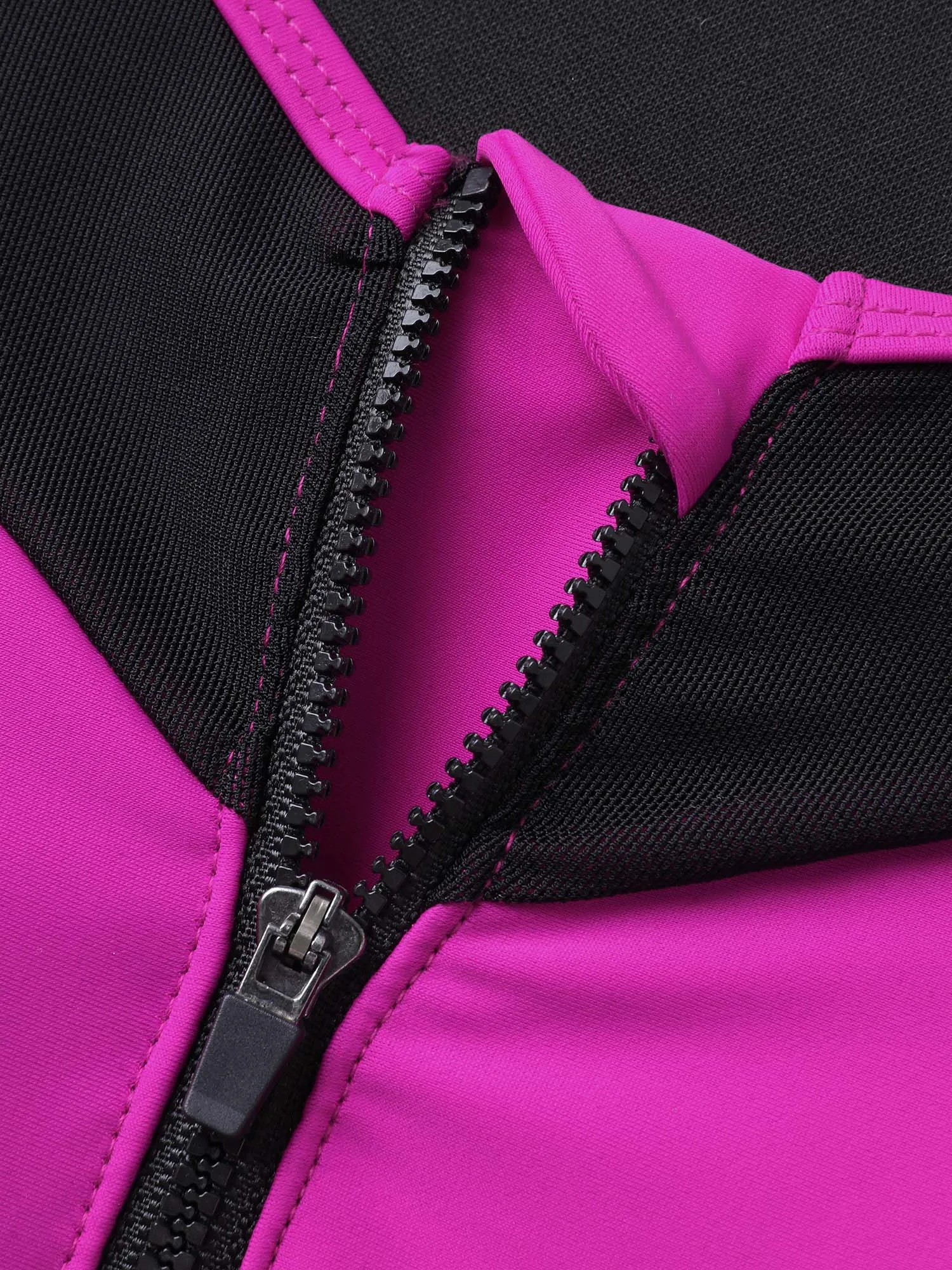 Glide Lock Zipper Color Block Swim Top sold by Bloomchic product image thumbnail 5