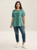 Pleated Bodice Puff Sleeve Plain Top sold by Bloomchic