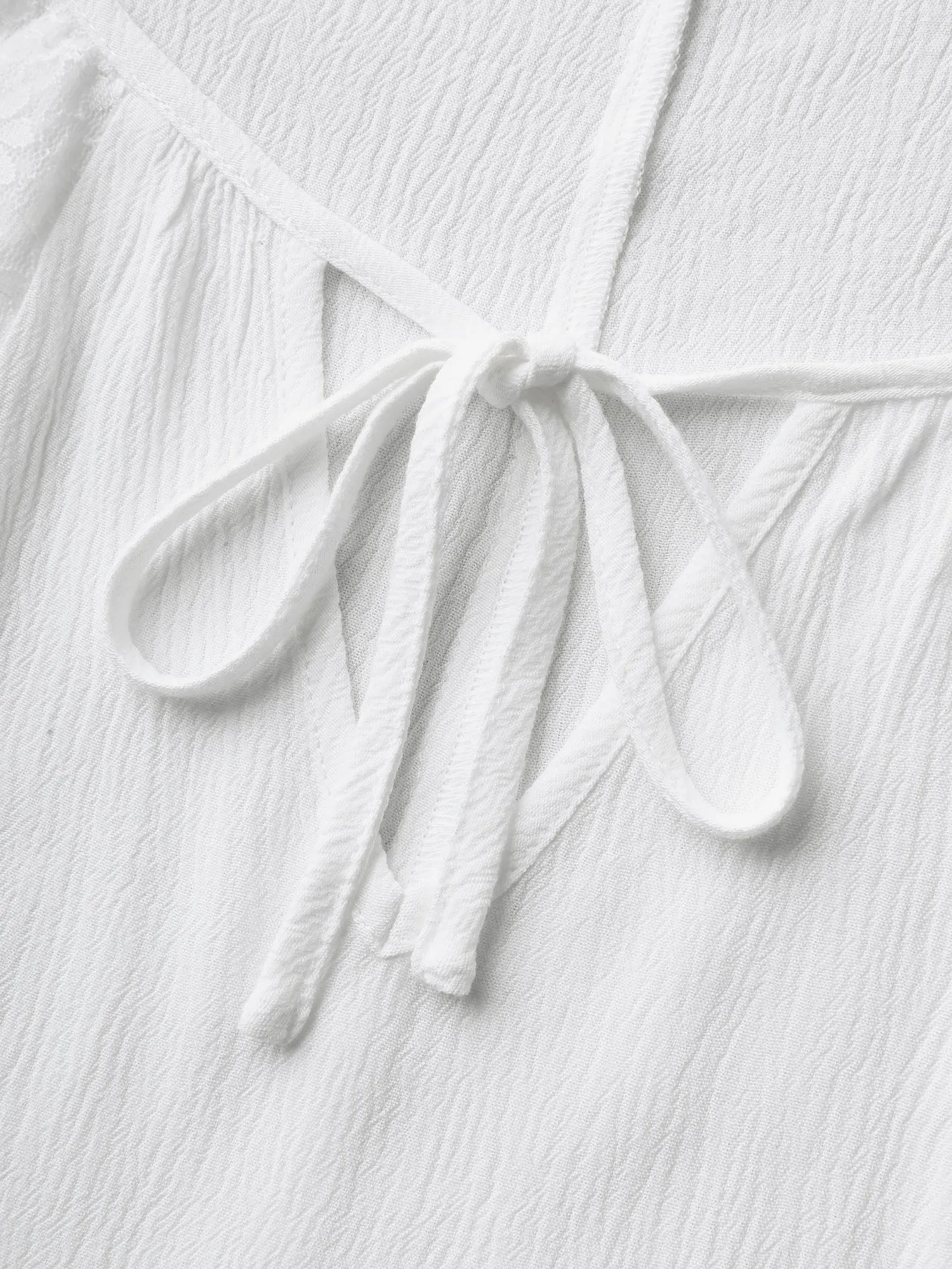 Floral Print Panel Sheer Keyhole Blouse sold by Bloomchic product image thumbnail 5