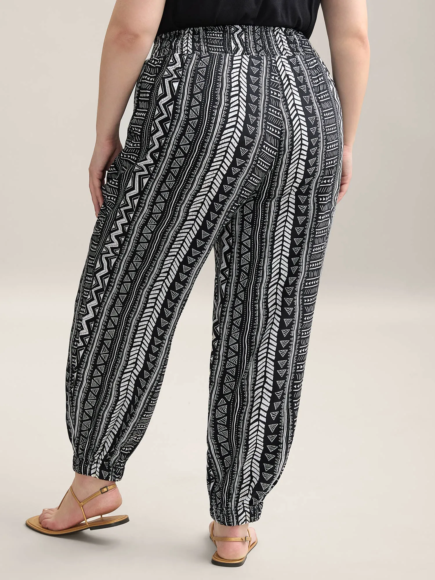 Boho Stripes Tassels Jogger Pants sold by Bloomchic product image thumbnail 4