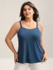 Stretchy Two-Piece Lace Trim Sheer Top sold by Bloomchic