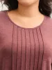 Stretchy Toothpick Pleat Basic Solid Top sold by Bloomchic