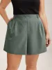 Pull-On Wide-Leg Pockets Shorts sold by Bloomchic