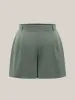 Pull-On Wide-Leg Pockets Shorts sold by Bloomchic