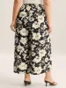 Floral Print Pull-On Wide-Leg Pants sold by Bloomchic