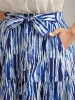 Nautical Stripes Belted Tiered Maxi Skirt sold by Bloomchic