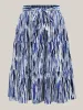 Nautical Stripes Belted Tiered Maxi Skirt sold by Bloomchic