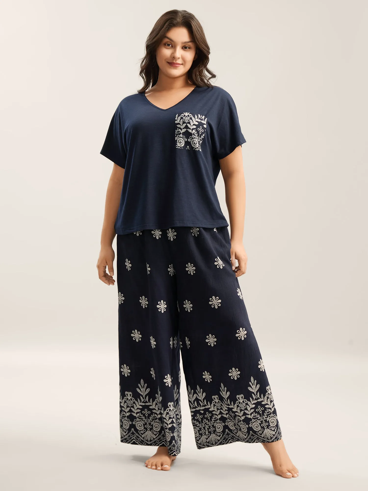 Stretchy Supersoft Boho Print Co-Ord Set sold by Bloomchic